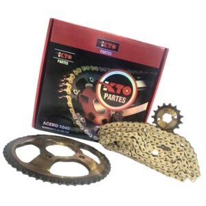 Kit piñon Victory MRX 150 modelo 2021 dorado Kto Partes 000923