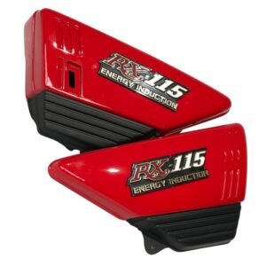 Tapas laterales rojas Yamaha RX115 con emblema 000426